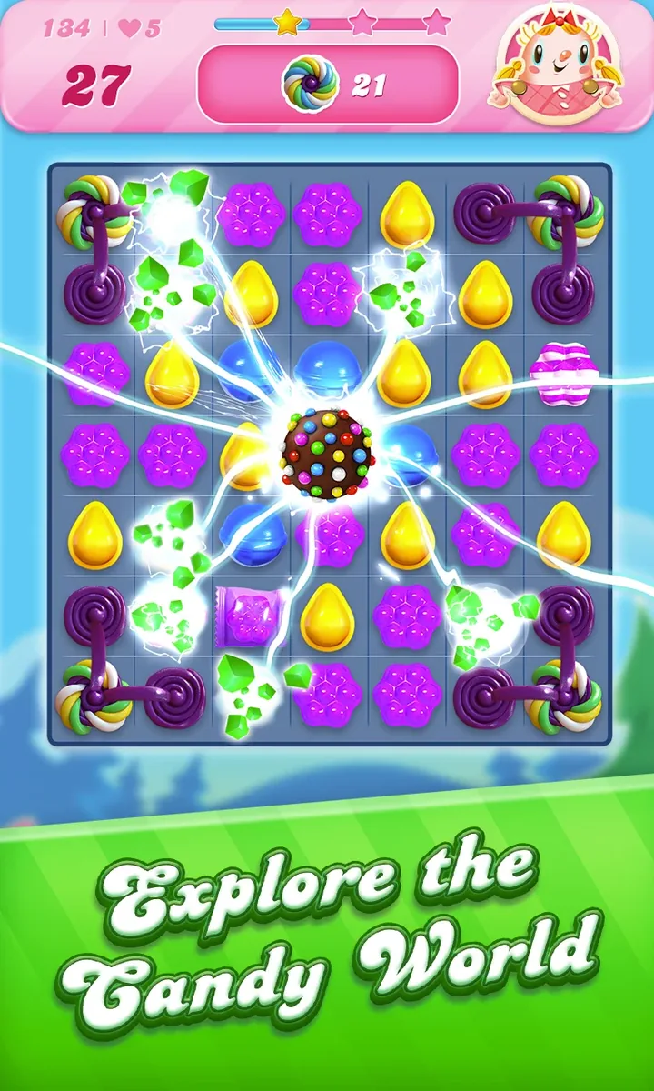 Zrzut ekranu z gry Candy Crush Saga
