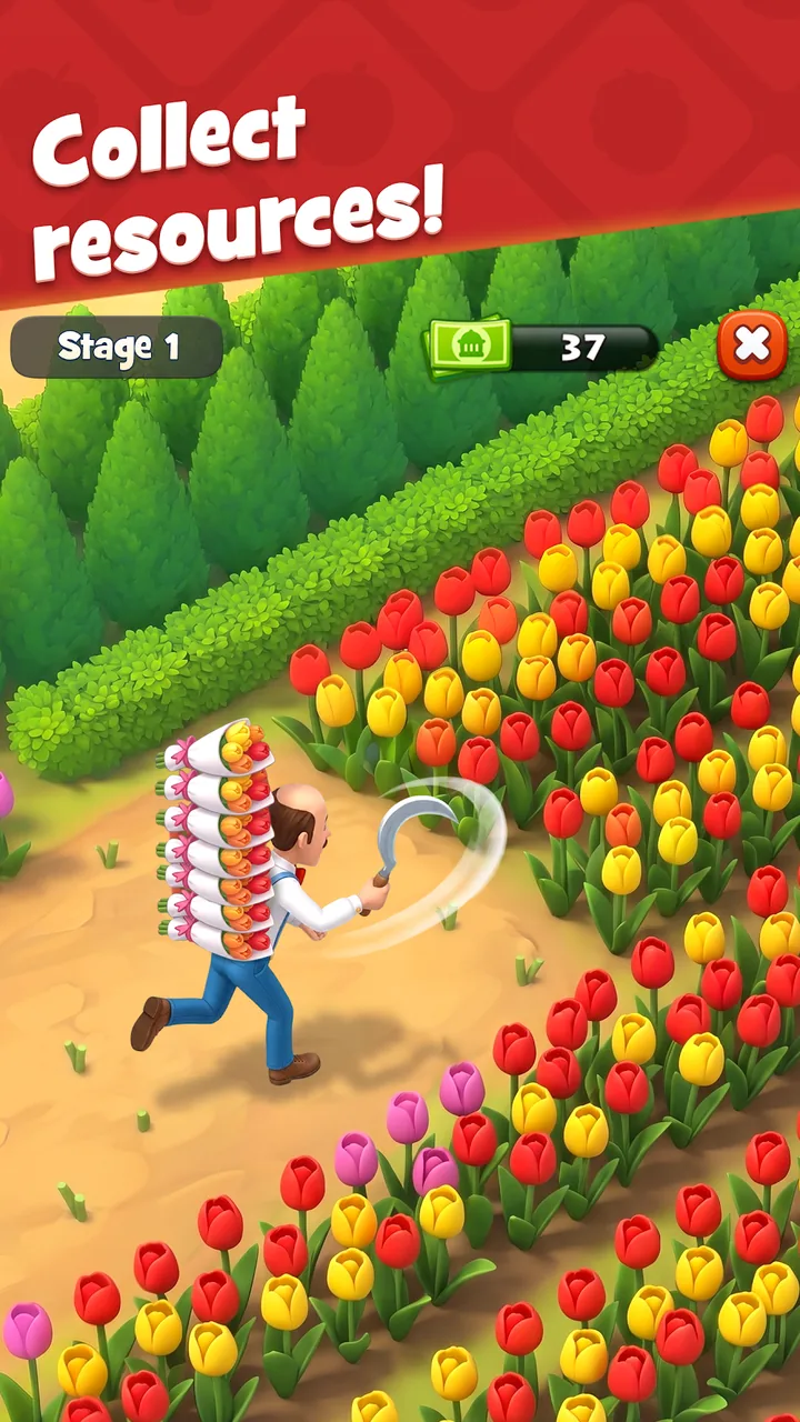 Zrzut ekranu z gry Gardenscapes